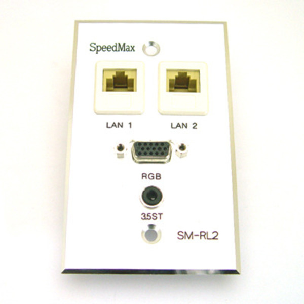 SpeedMax(스피드맥스) [SM-RLS2]  RGB 1구/ LAN 2구 / 3,5스테레오 판넬