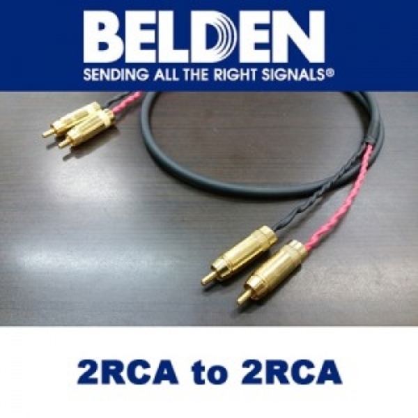 Belden(벨덴) 2RCA to 2RCA 무산소동선(OFC)YJ56878선재 케이블[0.5M~20M]