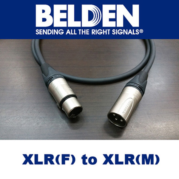 Belden(벨덴) XLR(암) to XLR(수) 무산소동선(OFC)YJ56878선재 케이블[0.5M~20M] 
