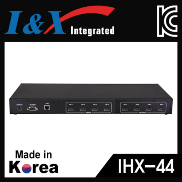 I&amp;X(아이앤엑스) [IHX-44] 국산 HDMI 4:4 매트릭스 분배기