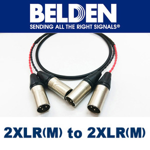 Belden(벨덴) 2XLR(수) to 2XLR(수) 무산소동선(OFC)YJ56878선재 케이블[0.5M~20M]
