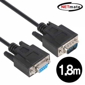 NETmate(넷메이트) 9핀 연장 케이블 1.8m (블랙) NMC-SMF18B