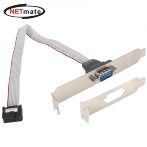NETmate(넷메이트) 시리얼 1포트 브라켓 0.3M (LP브라켓 포함) NMB-S930 