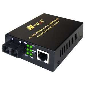 N-NET(엔넷) [NT-3011S] / SC타입 싱글모드 10/100/1000M Gigabit Ethernet Media Converter