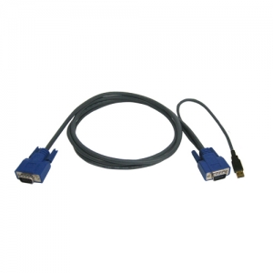 Rextron(렉스트론) [CBD-300UH] USB 타입 KVM 통합케이블 3M (UNV,UCNV 지원)