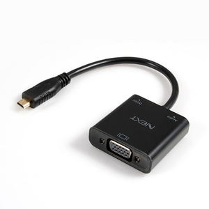 NEXT(넥스트) [NEXT-2416HVC-MN] MINI HDMI to VGA 컨버터 / HDCP, 1080p / 금도금 HDMI커넥터 (HDMI 디지털신호를 VGA 아날로그신호로 변환하여 출력)