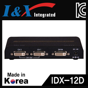 I&amp;X(아이앤엑스) [IDX-12D] 국산 DVI 1:2 모니터 분배기