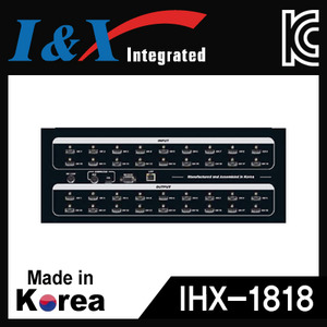 I&amp;X(아이앤엑스) [IHX-1818] 국산 HDMI 18:18 매트릭스 분배기
