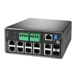 NEXT(넥스트) [NEXT-POE2610MDT] 8Port 10/100/1000M + 2 GbE SFP With 2 GbE TP PoE+ Managed Industrial Switch