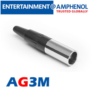 AMPHENOL(암페놀) [AG3M] 3Pole MINI XLR (M)