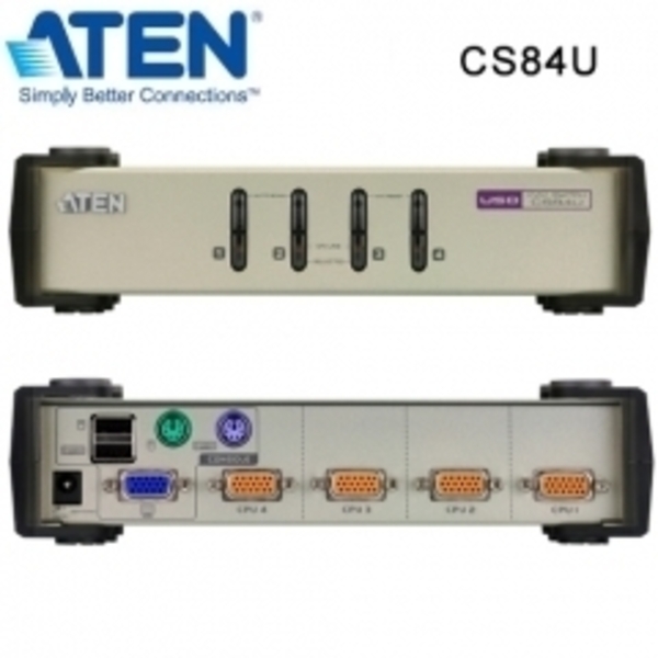 ATEN(아텐) [CS84U] (4포트 PS/2-USB KVM 스위치) 