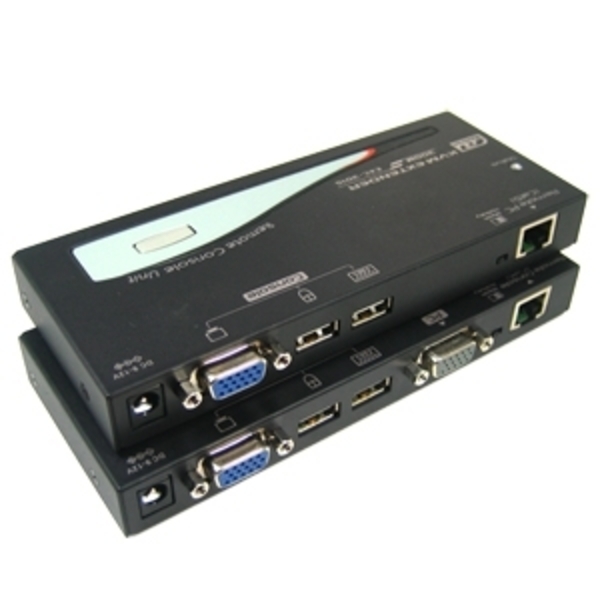 Rextron(렉스트론) [EXC-3021C] USB타입 KVM Extender 300M지원/ 해상도1920*1200/ 1PC 2Console
