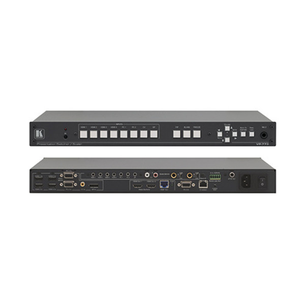 Kramer(크래머) [VP-773] 8입력 HDMI ＆ HDBaseT 프리젠테이션 스위처 / 스케일러(2K지원)