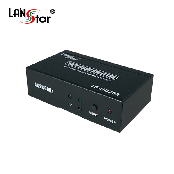 LANstar(랜스타) [LS-HD202] HDMI 2.0 2:1 분배기 [4K*2K 60Hz 지원] 