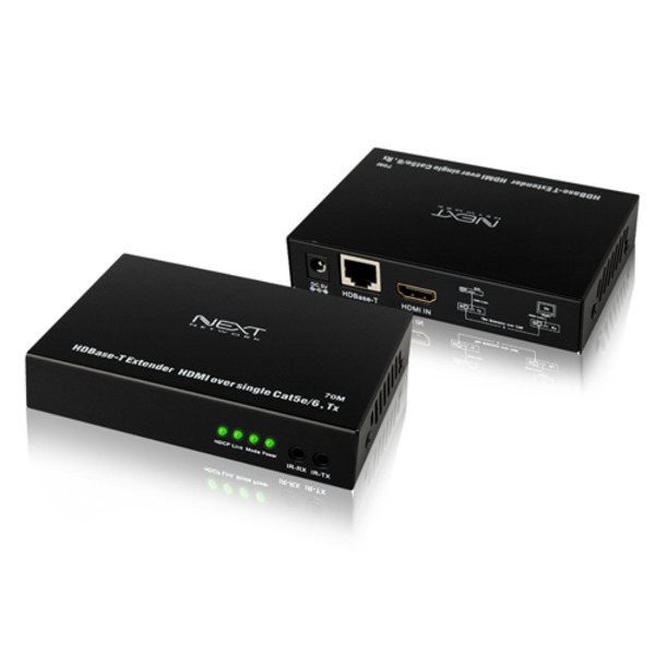 NEXT(넥스트) [NEXT-HD070IR] HDMI 70M HDBase-T지원 거리연장기(UTP Cat.5/5e/6 통신케이블로 거리연장)