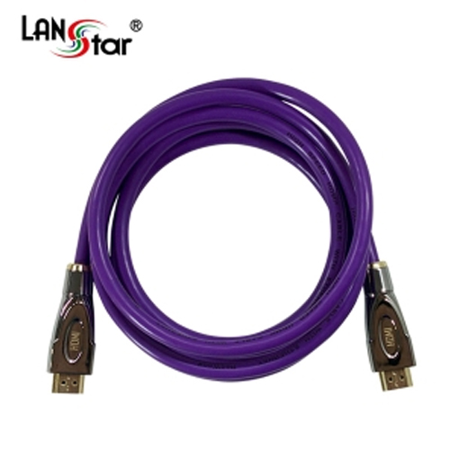 LANStar(랜스타) [LS-HDMI-2MM-3MH] HDMI 2.0 메탈 바이올렛 2m