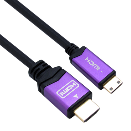 NETmate(넷메이트) [NMC-HMH30V] HDMI to MiniHDMI Violet Metal V1.4 3m