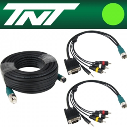 NETmate(넷메이트) [NM-TNTA-10S4] TNT RGB+스테레오 or 3RCA 분리형(배관용) 케이블 11m