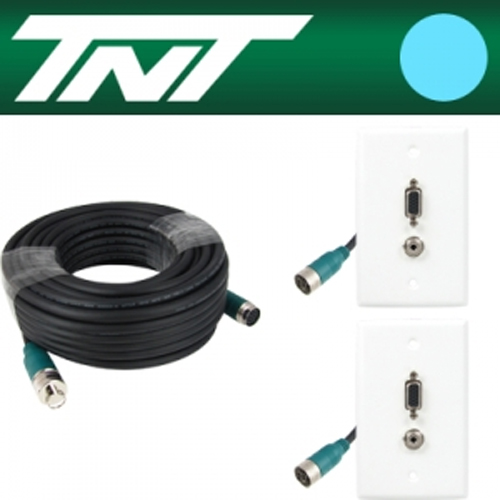NETmate(넷메이트) [NM-TNTA-10S5] TNT RGB+스테레오 월 플레이트 분리형(배관용) 케이블 10m