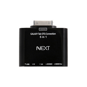 NEXT 갤럭시탭 8.9/10.1/7.7 OTG 젠더(USB+카드리더) [NEXT-385G]
