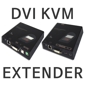 Rextron(렉스트론) [EXDA-M040] DVI KVM EXTENDER w/AUDIO &amp; IR
