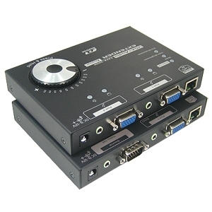 Rextron(렉스트론) [EXVA-12LR] VGA + Audio Extender 300M지원/ 해상도1920*1200/ CAT.5케이블사용