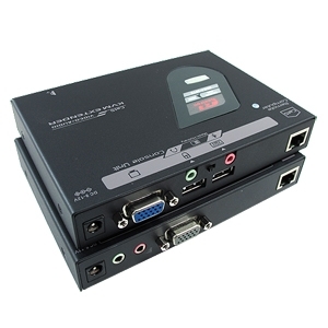 Rextron(렉스트론) [EXCA-3021C] USB타입 KVM + Audio Extender 300M지원/ 해상도1920*1200/ 1PC 2Console