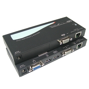 Rextron(렉스트론) [EXC-3012C] USB타입 KVM Extender 300M지원/ 해상도1920*1200/ 2PC 1Console