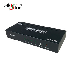 LANstar(랜스타) [LS-HD204] HDMI 2.0 4:1 분배기 [4K*2K 60Hz 지원] 