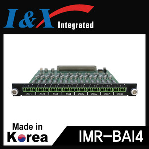 I&amp;X(아이앤엑스) [IMR-BAI4] 오디오 4채널 입력 모듈