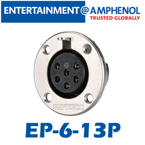 AMPHENOL(암페놀) [EP-6-13P] 6 Pole 섀시 마운트 원형 스피커 커넥터(F)