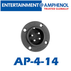 AMPHENOL(암페놀) [AP-4-14] 4 Pole 섀시 마운트 원형 스피커 커넥터(M)